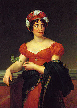 Madame de Staël, portrait par Gérard,Château de Versailles